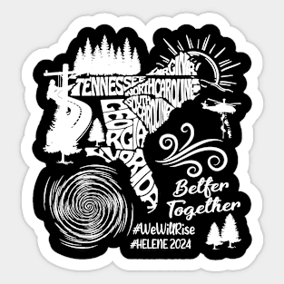 Hurricane Helene Appalachia Strong, Strong Than The Storm, North Carolina Strong Sticker